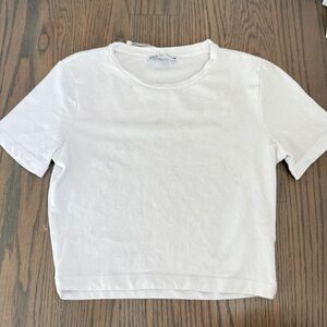 Zara White Crop Top